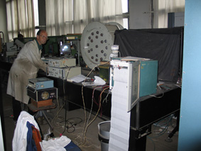 The stand of tests of ultrasonic radiators. 
