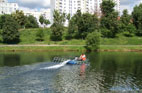 Magnetic treatment of water (magnetic water preparation) on Borisovsky ponds of Moscow